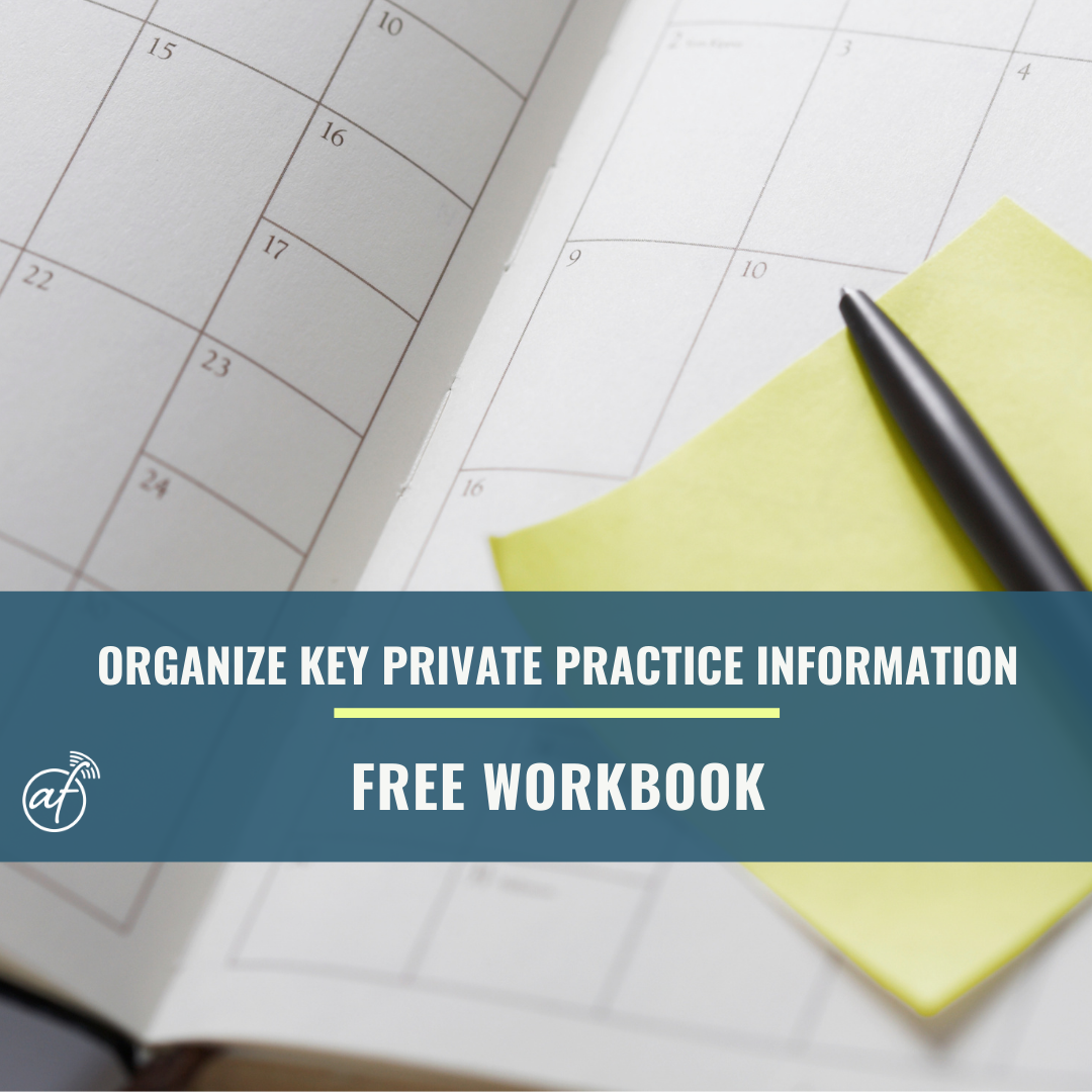 Organize key private practice information: free workbook | Paperless ...